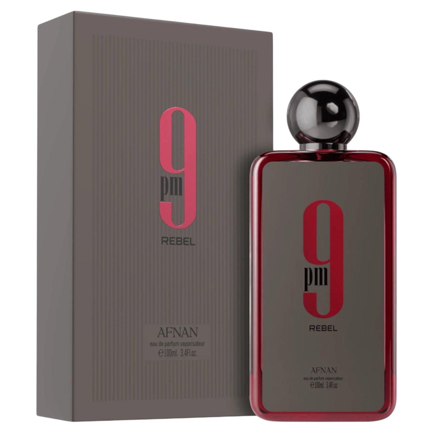 Afnan 9 pm Rebel, EAU de Parfum Spray Vaporisateur 100 ml