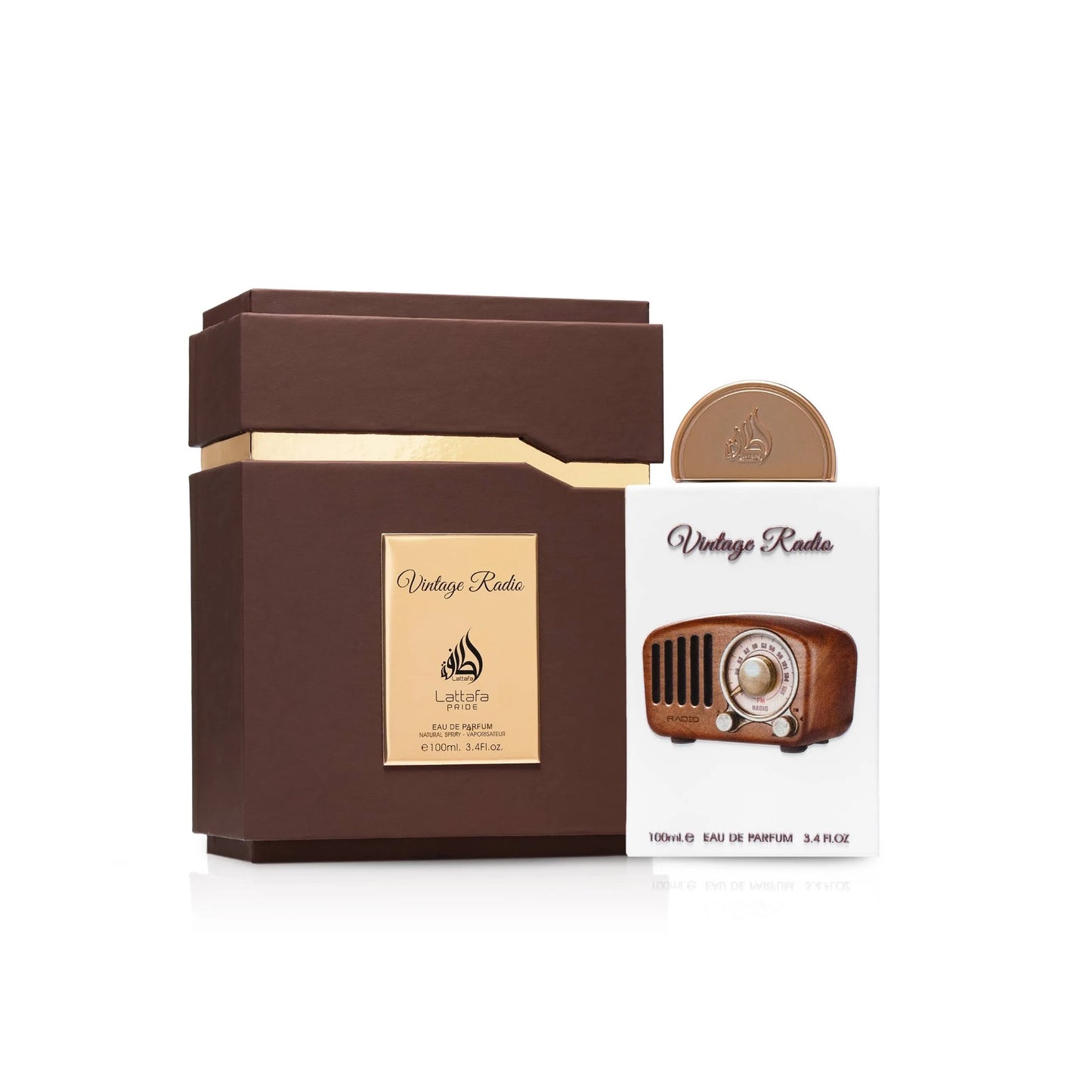 Lattafa, Vintage Radio, EAU de parfum, Natural Spray Vaporisateur 100 ml