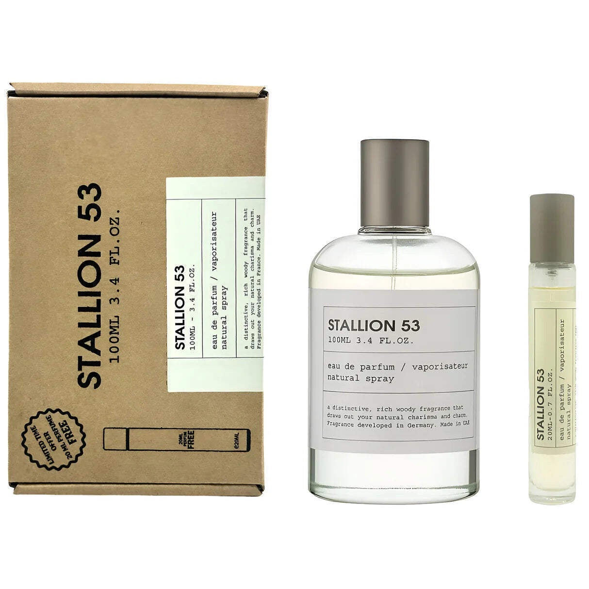 Emper Stallion 53, EAU de parfum, natural spray vaporisateur 100 ml + 20 ml