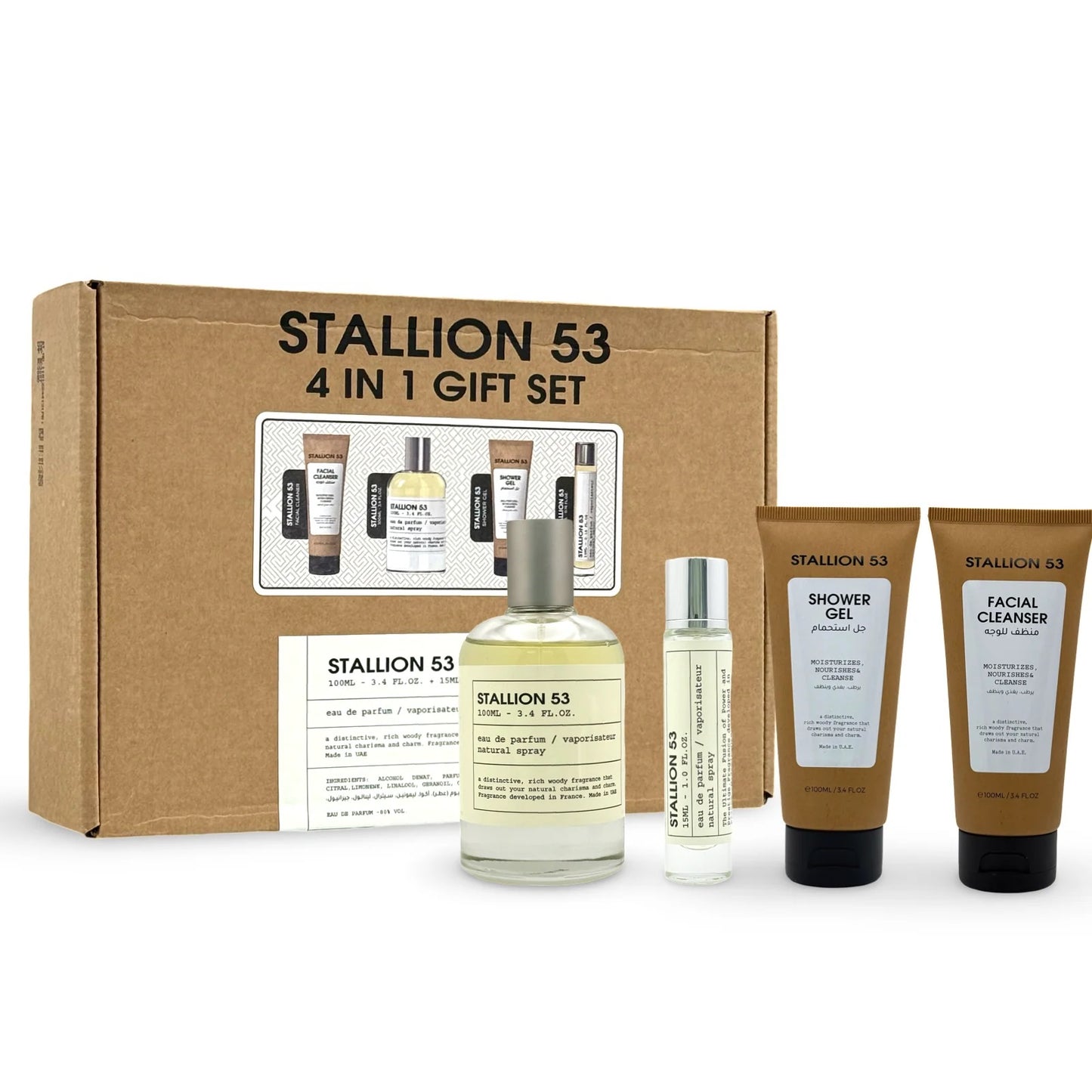 Emper Set Stallion 53, EAU de parfum, natural spray vaporisateur 4 pzs.
