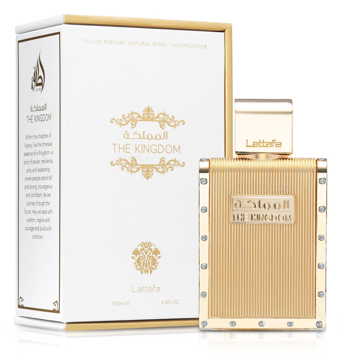 Lattafa The Kingdom Men, EAU de parfum, Natural Spray Vaporisateur 100 ml