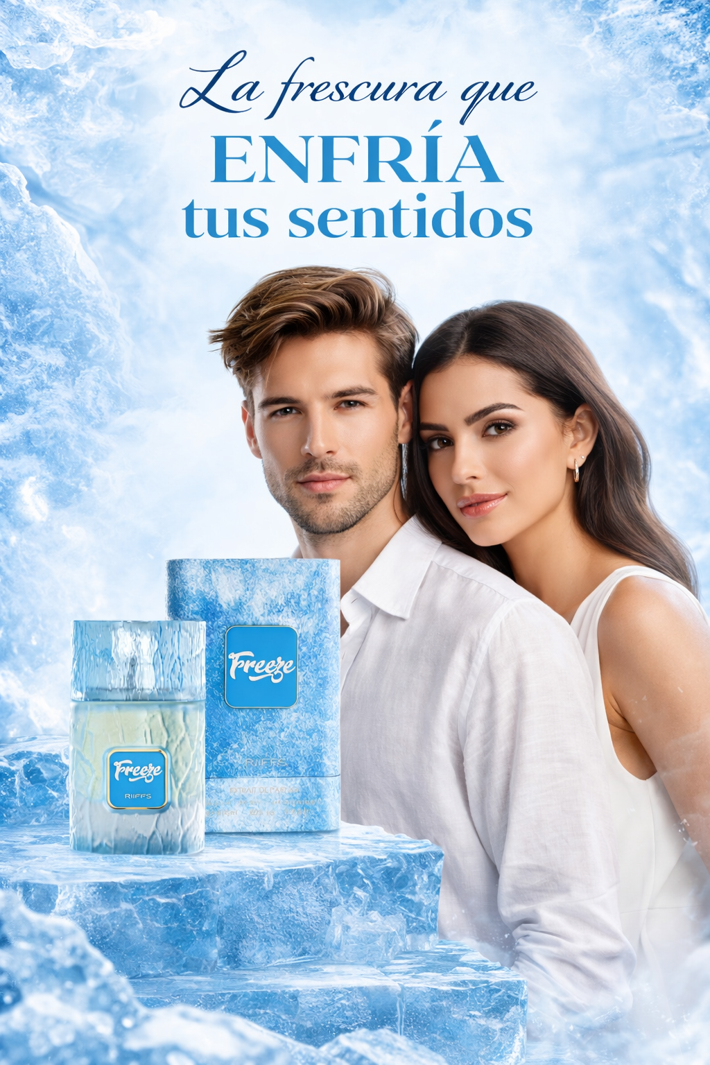 RiiFFS FREEZE,  Extrait de Parfum, Natural Spray Vaporisateur 100 ml