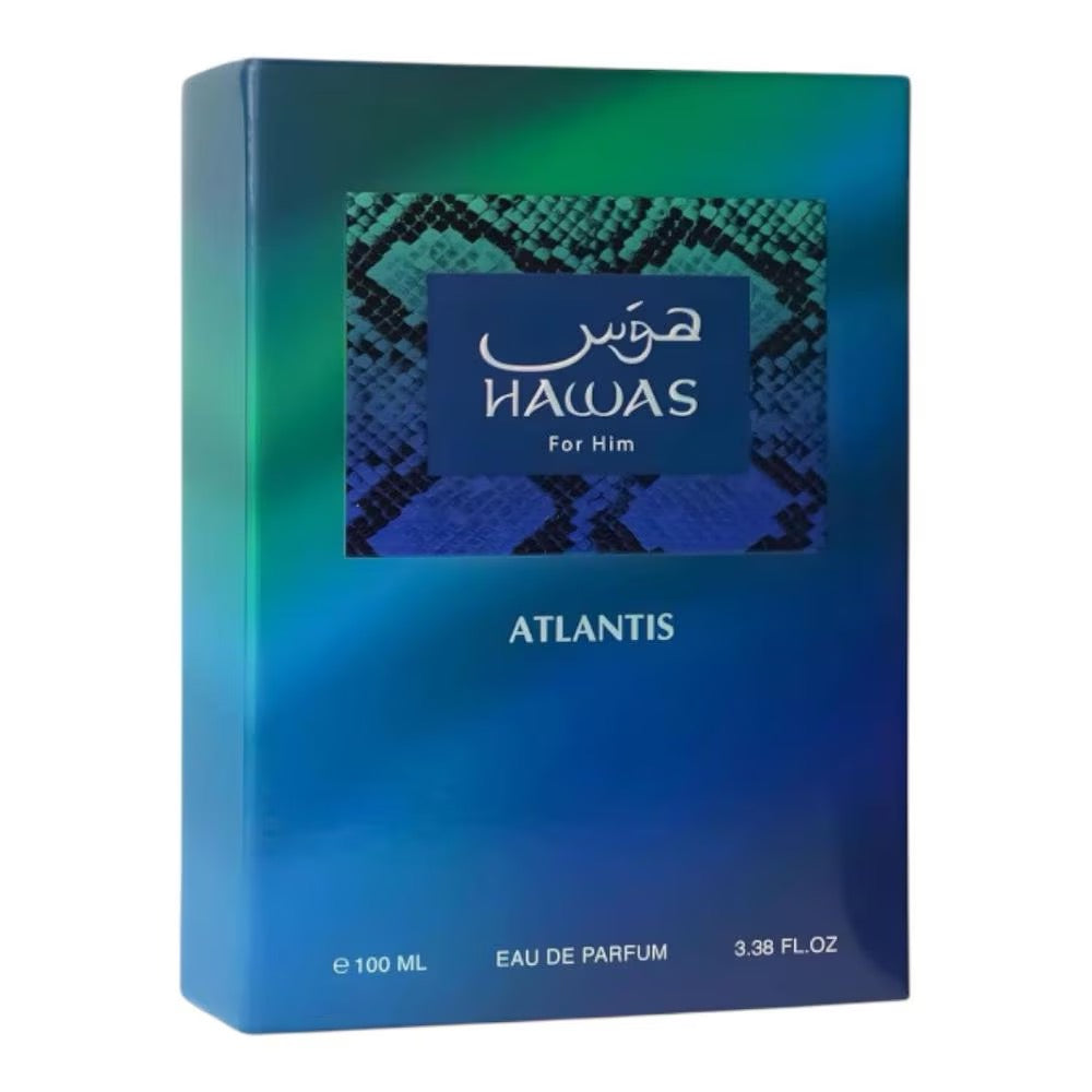Rasasi Hawas Atlantis,  EAU de Parfum Spray Vaporisateur 100 ml