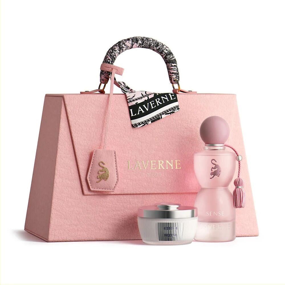 Riyadh, Set Sense Laverne by Georgina Rodríguez, EAU de parfum 75 ml + Polvo corporal.