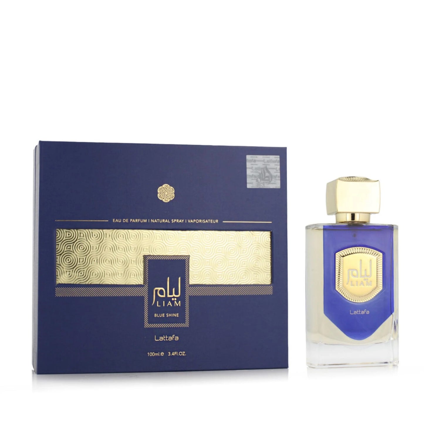 Lattafa, LIAM BLUE SHINE, EAU de parfum, Natural Spray Vaporisateur 100 ml
