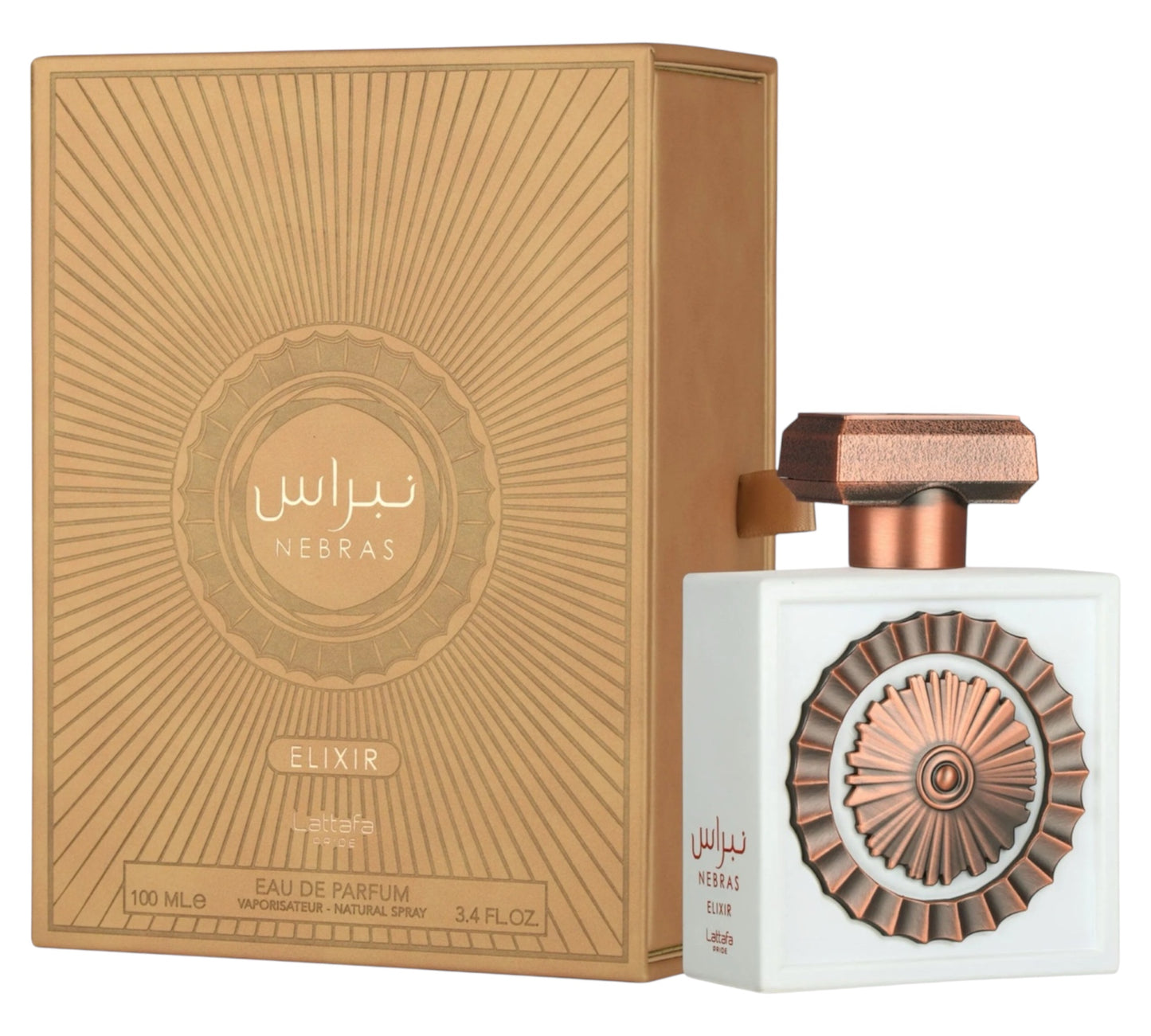 Lattafa, Nebras Elixir, EAU de parfum, Natural Spray Vaporisateur 100 ml
